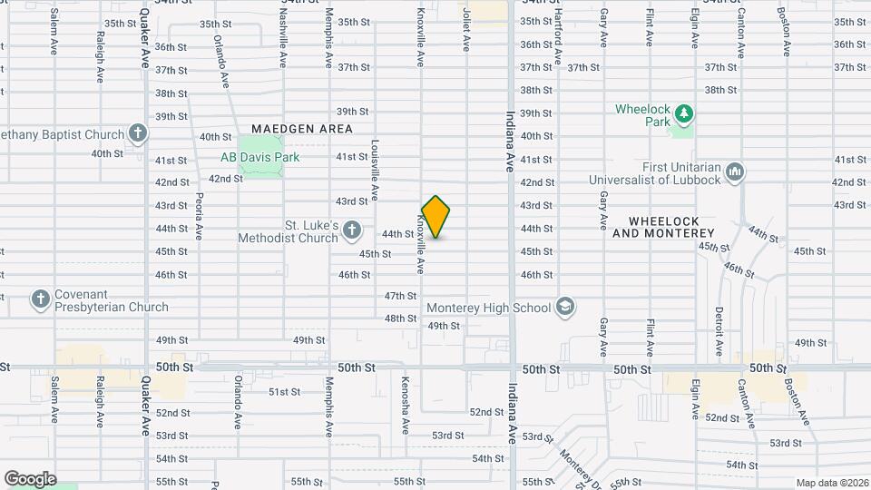 3512 45th St Map and Location Details