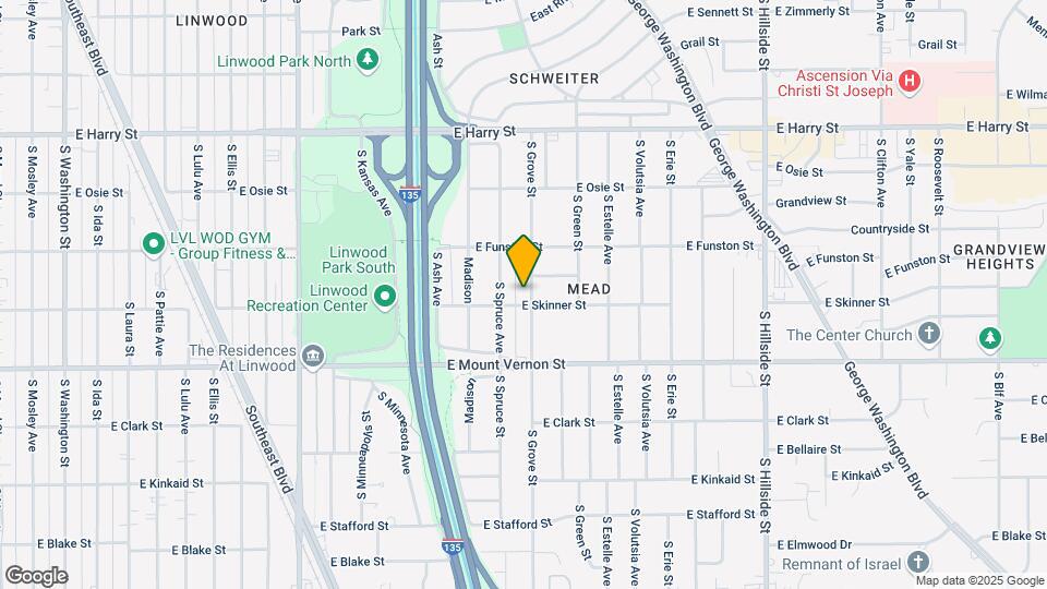 1851 S Grove St Map and Location Details
