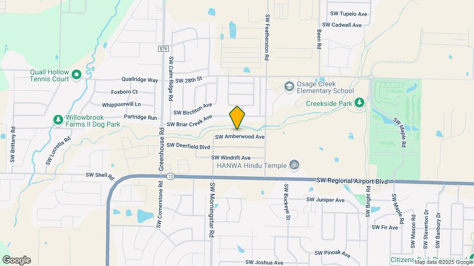 3102 SW Amberwood Ave Map and Location Details
