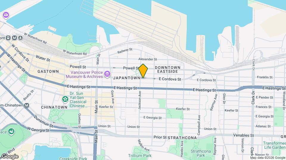 512 Cordova St E Map and Location Details