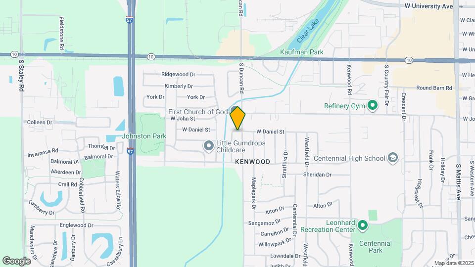 3001 W Daniel St Map and Location Details