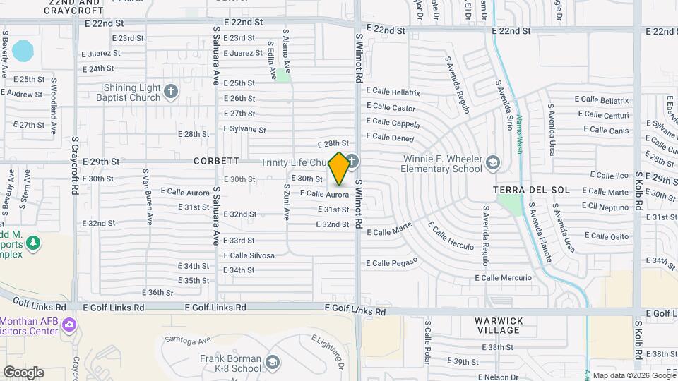 6225 E Calle Aurora Map and Location Details