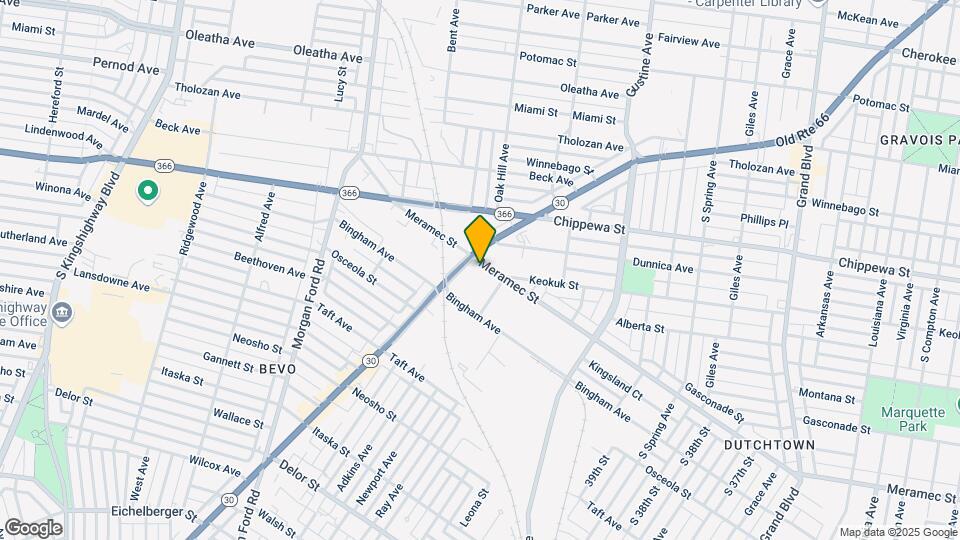 4096 Meramec St Map and Location Details