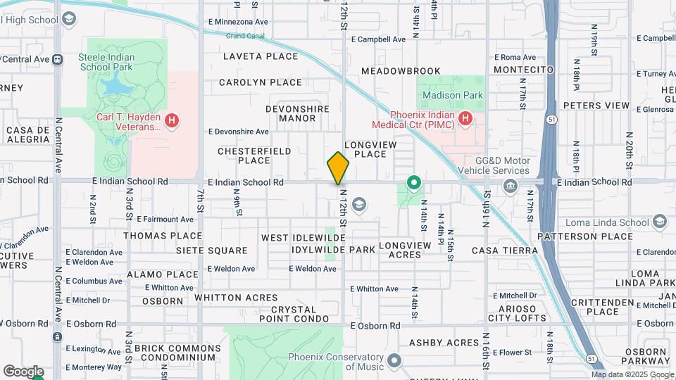 4050 N 12th St Map and Location Details