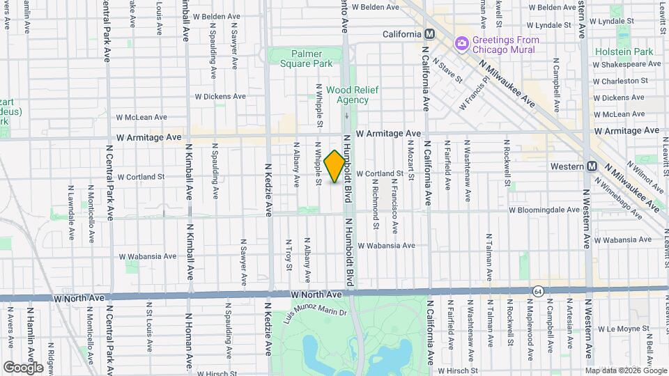 1832-42 N. Humboldt Blvd. Mapa y Detalles de la Ubicación