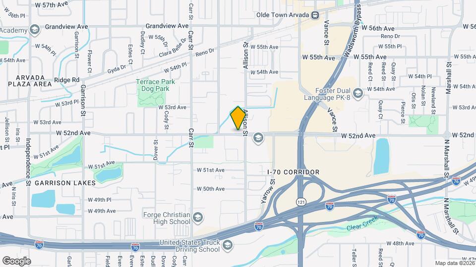 8039 W 52nd Ave Map and Location Details