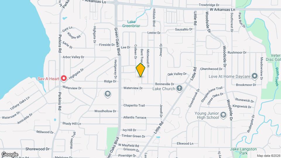 2808 Bent Tree Ln Map and Location Details