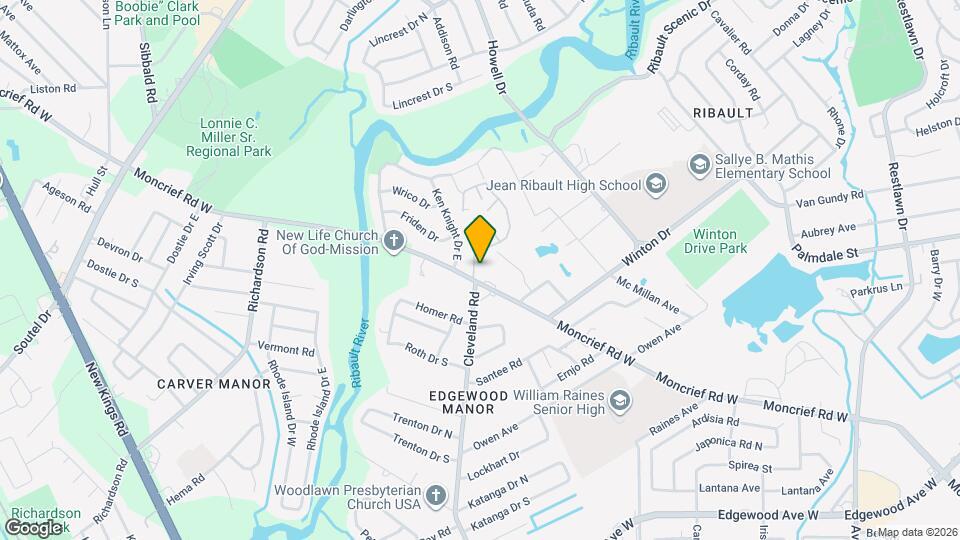 4253 Moncrief Rd W Mapa y Detalles de la Ubicación