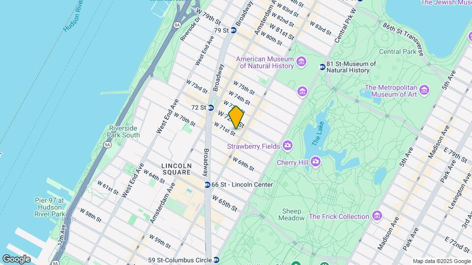 113 W 71st St Mapa y Detalles de la Ubicación