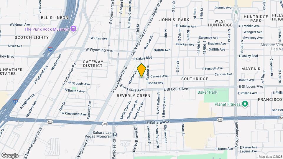 1905 Santa Paula Dr Map and Location Details