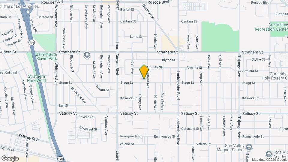 11911 Stagg St Mapa y Detalles de la Ubicación