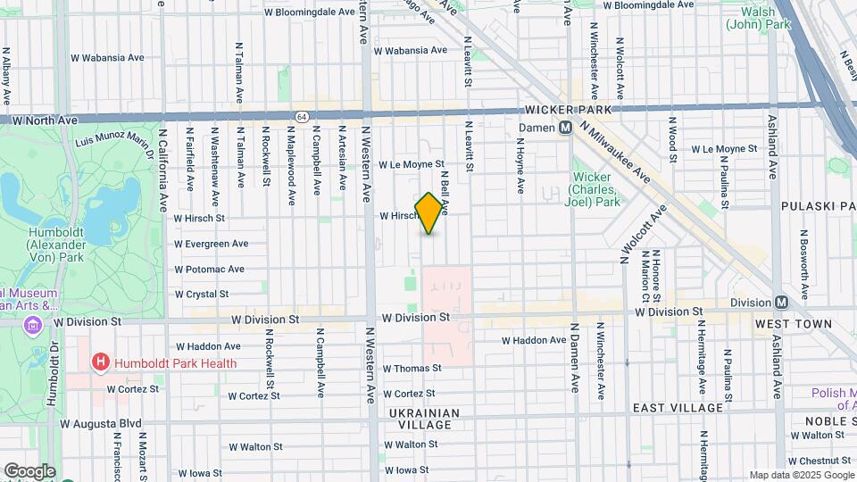1329 N Oakley Blvd Map and Location Details
