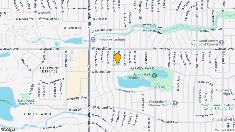 2061 S Wolff St Map and Location Details