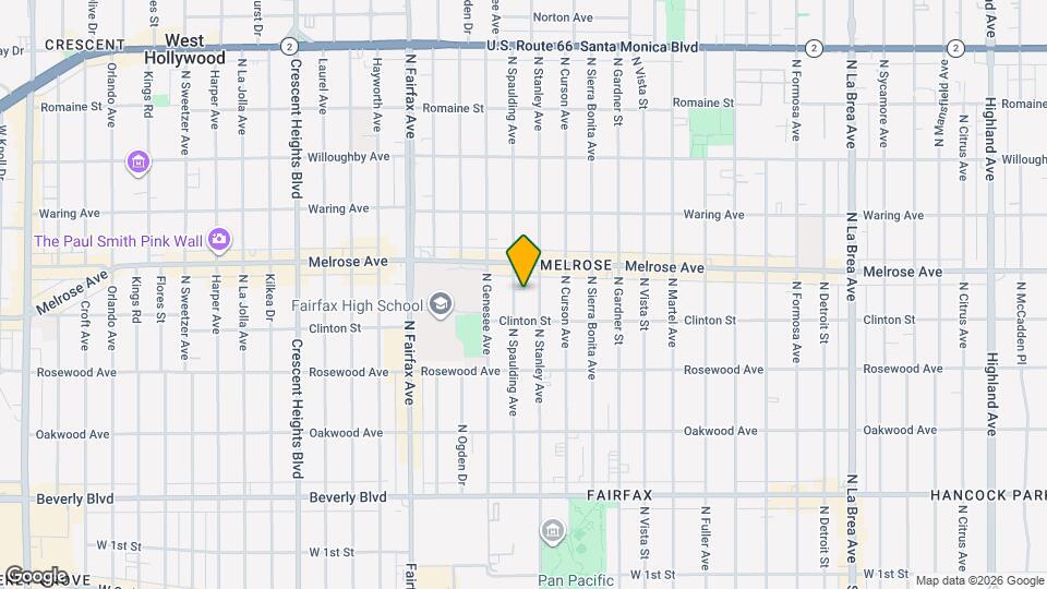 626 1/2 N Spaulding Ave Map and Location Details