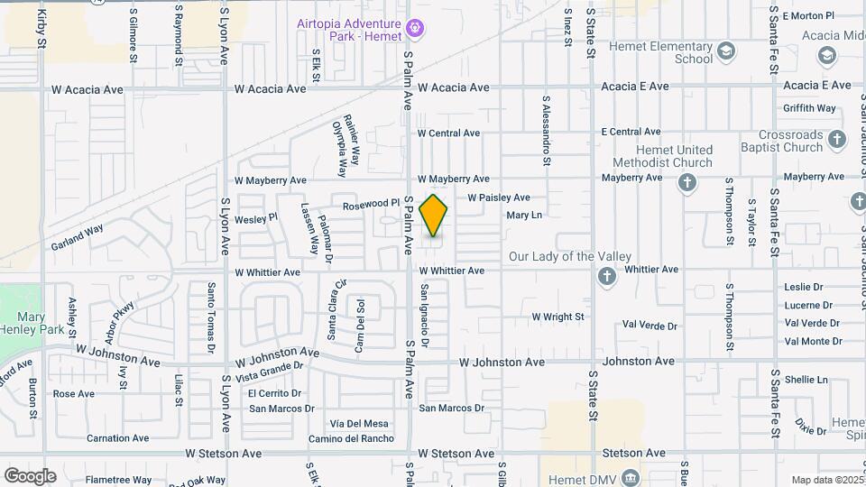 794 Evergreen St Map and Location Details