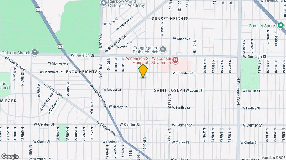 2945 N 54th St Map and Location Details