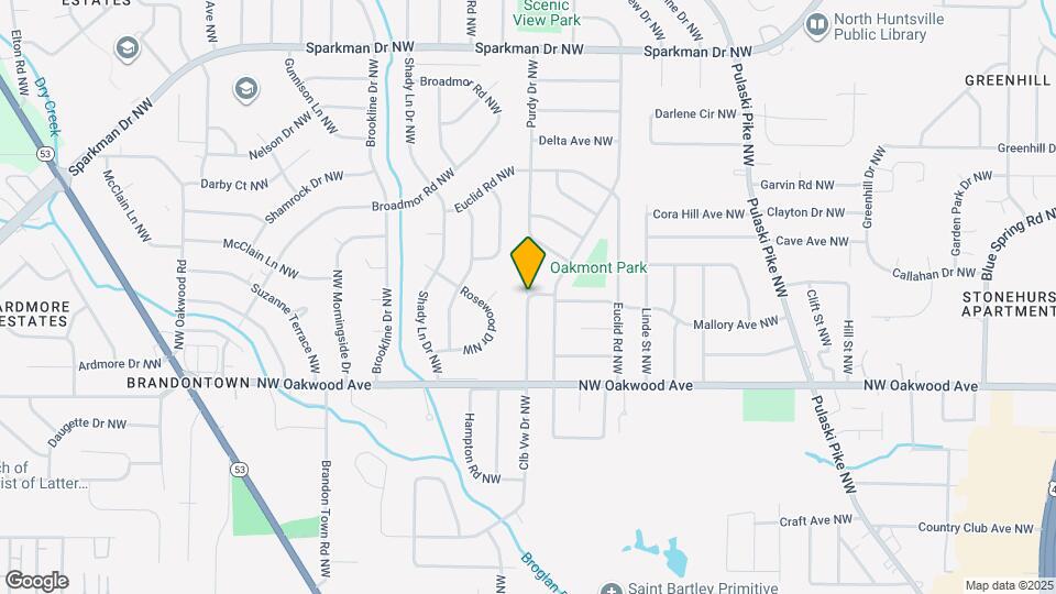 1607 Clb Vw Dr NW Map and Location Details