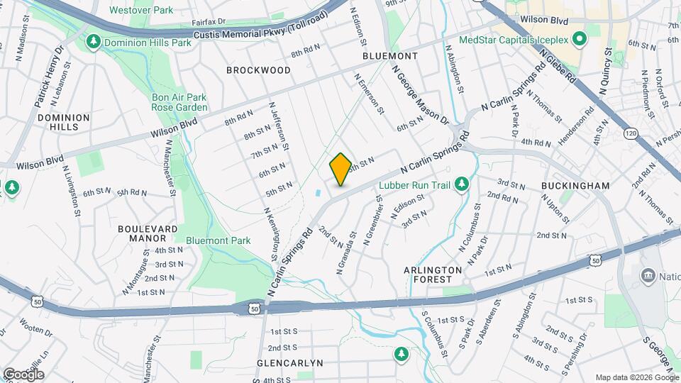 5323 N Carlin Springs Rd Map and Location Details