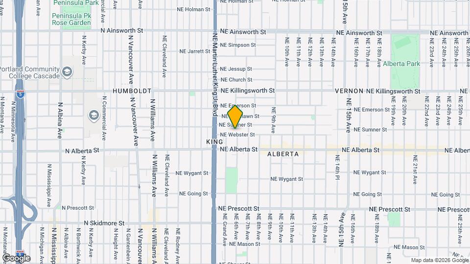 535 NE Webster St Mapa y Detalles de la Ubicación
