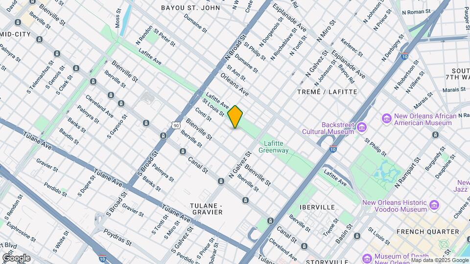 410 N Tonti St Map and Location Details