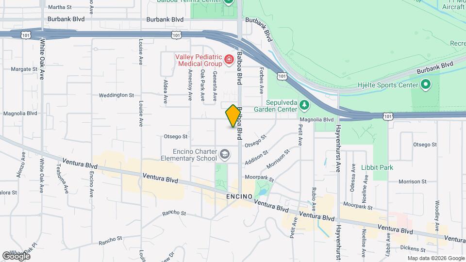 5139 Balboa Blvd Map and Location Details