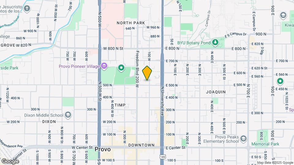 511 N 100 W St Map and Location Details