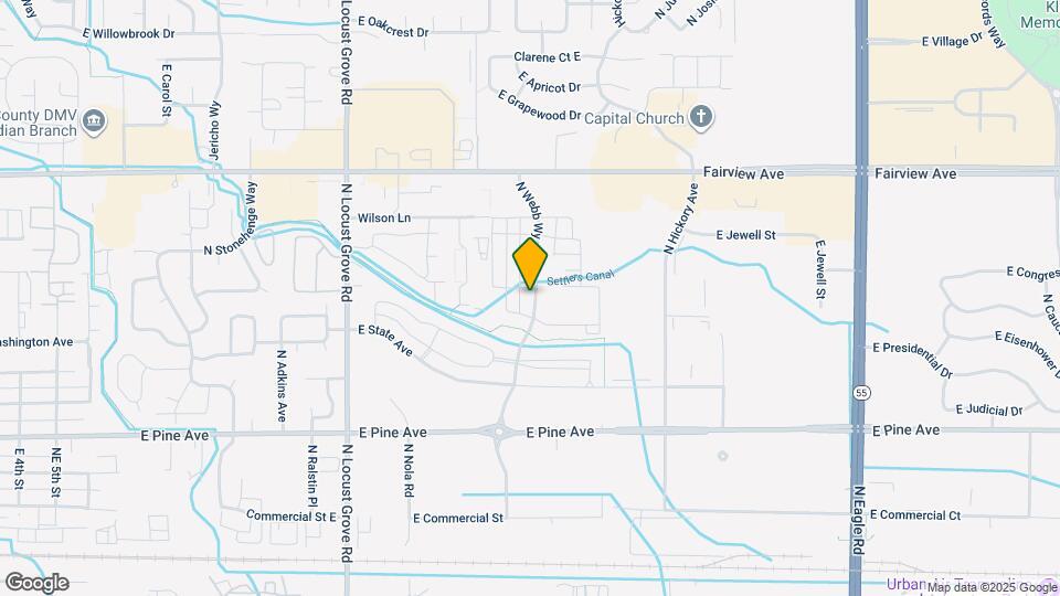 1207 N Webb Wy Map and Location Details