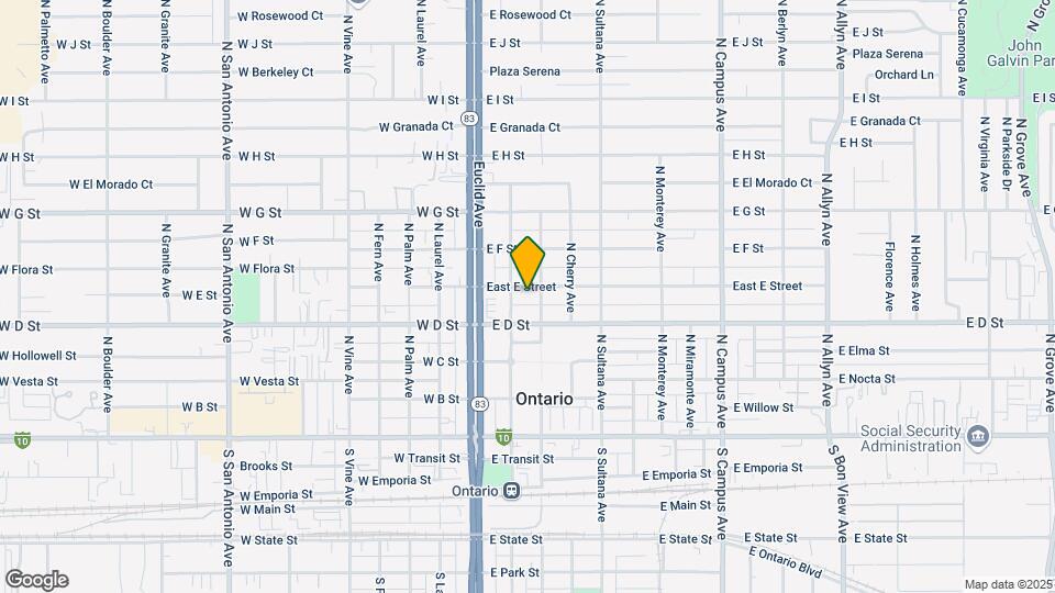 216 E E St Map and Location Details