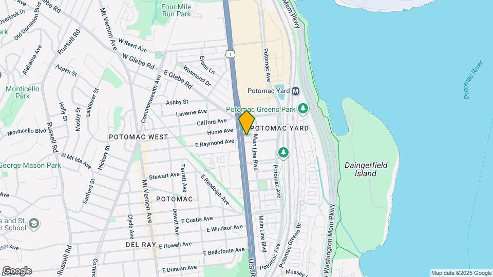 The Station At Potomac Yard Apartments Mapa y Detalles de la Ubicación