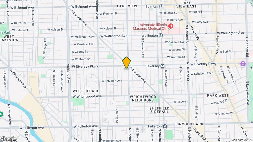 2738 N Racine Ave Map and Location Details