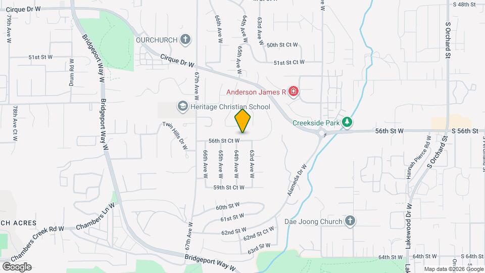 6311 56th St Ct W Map and Location Details
