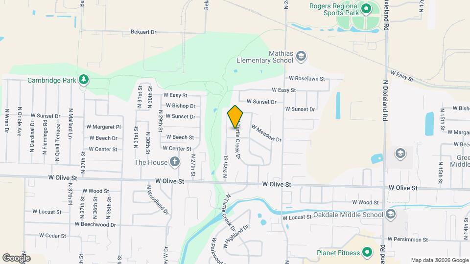 1008 N Turtle Creek Dr Map and Location Details