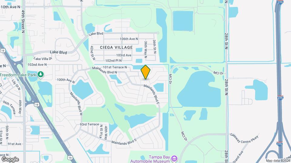 3636 100th Terrace N Map and Location Details