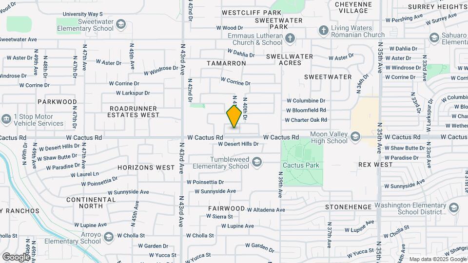 4102 W Cactus Rd Map and Location Details