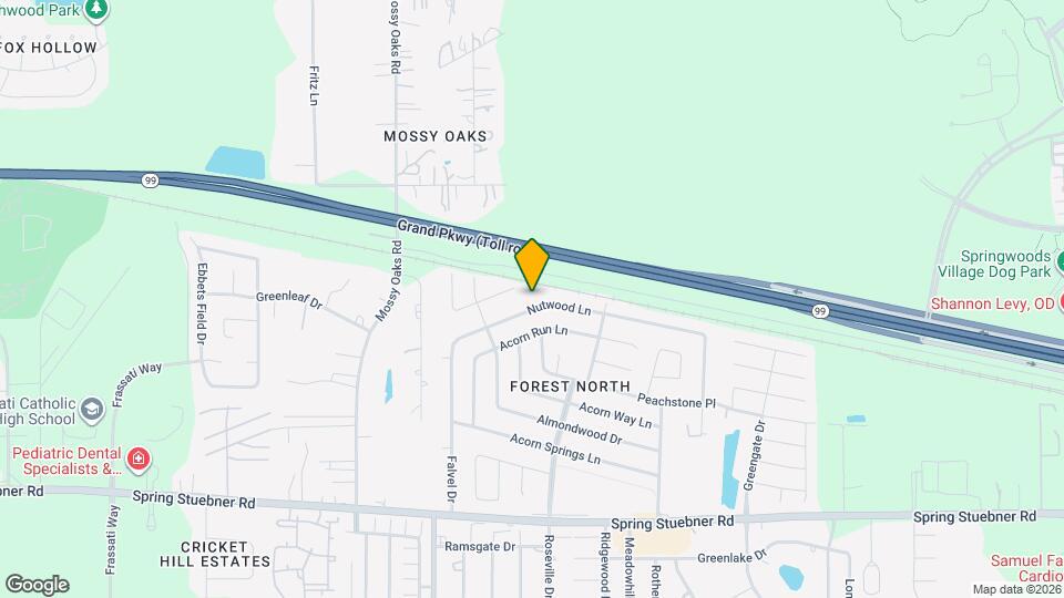 3708 Nutwood Ln Map and Location Details