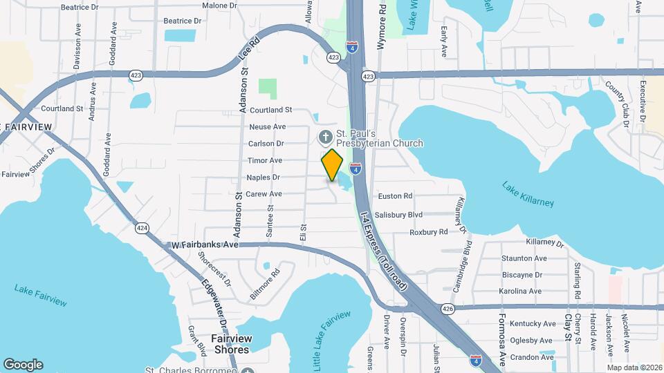 316 Lake Fair Ln Map and Location Details