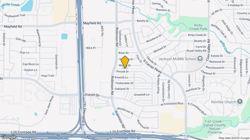 826 Pinoak Dr Mapa y Detalles de la Ubicación