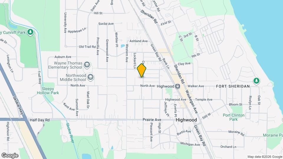 416 N Central Ave Map and Location Details