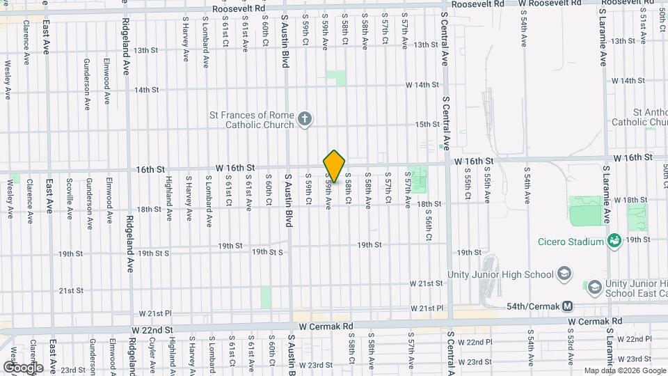1625 S 59th Ave, Unit First floor Mapa y Detalles de la Ubicación