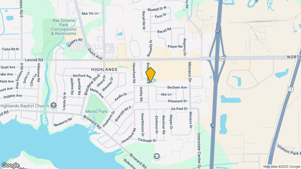 10603 Briarcliff Rd E Mapa y Detalles de la Ubicación