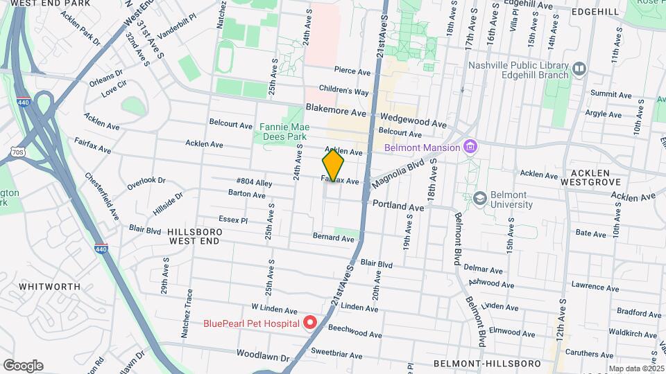 2123 Fairfax Ave Map and Location Details