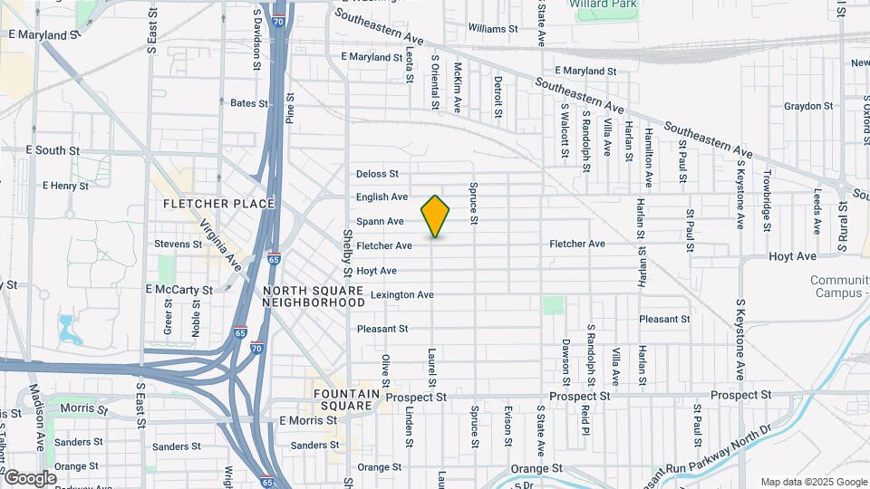 1402 Fletcher Ave Map and Location Details