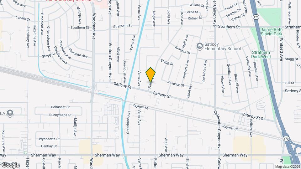 7618 Fulton Ave Map and Location Details