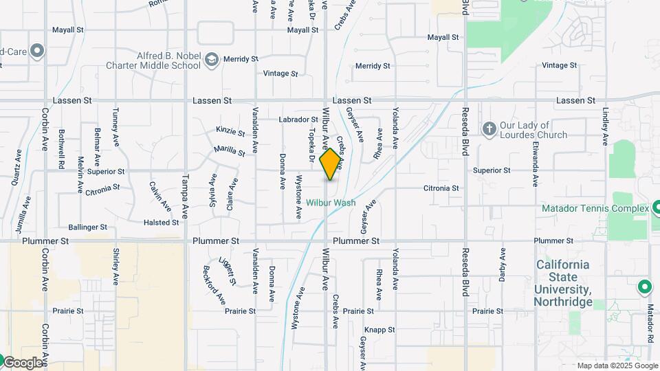 9630 Wilbur Ave Map and Location Details