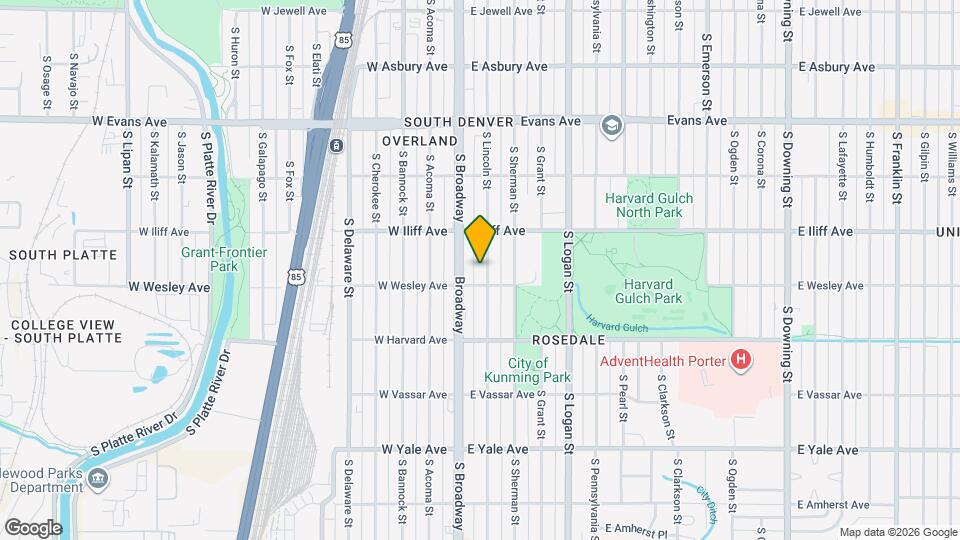 2375 S Lincoln St Map and Location Details