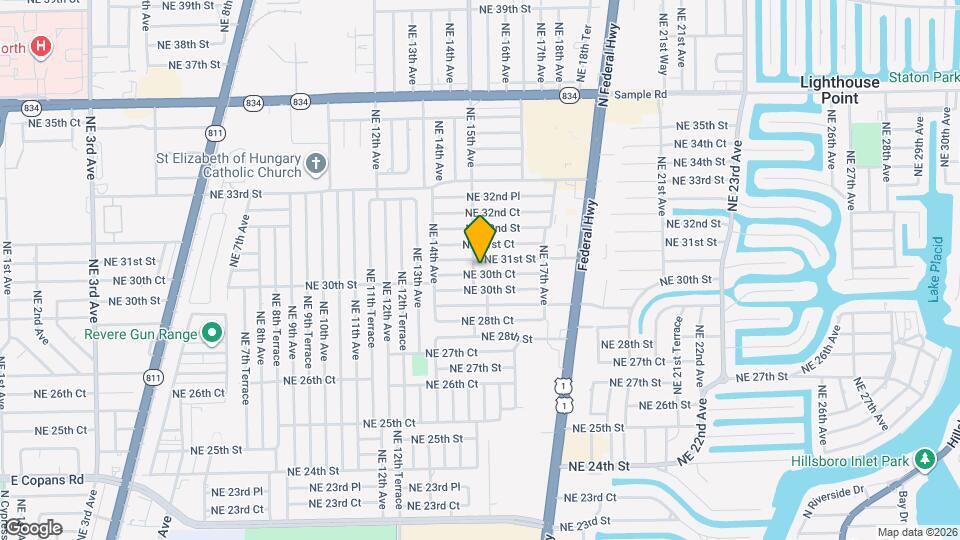 1513 NE 30th Ct Map and Location Details