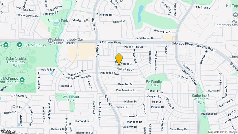 6100 White Pine Dr Map and Location Details