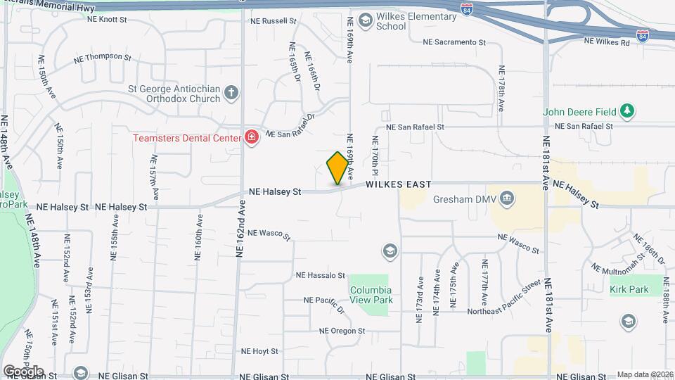 16733 NE Halsey St Map and Location Details