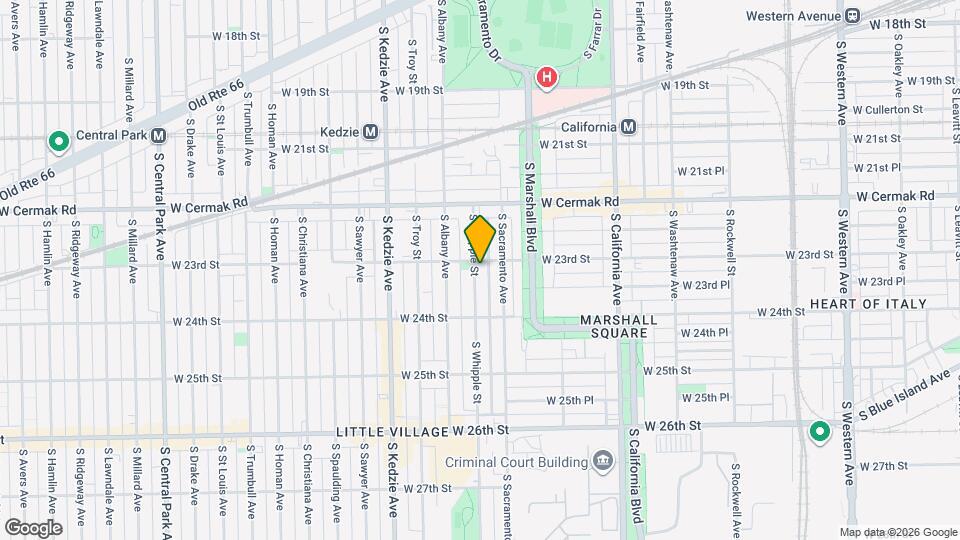 2309 S Whipple St, Unit 2 Map and Location Details