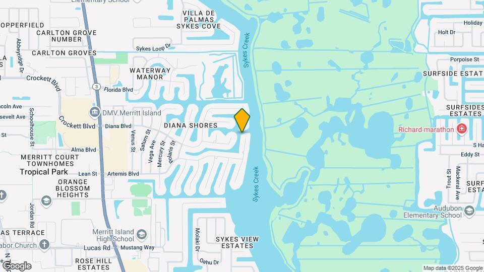 1585 Sykes Creek Dr Map and Location Details